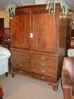 George III mahogany antique wardrobe.jpg